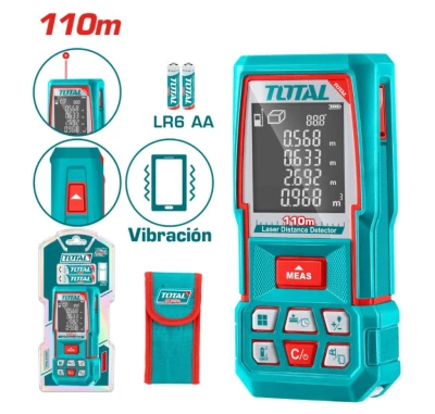 TOTAL MEDIDOR DE DISTANCIA LÁSER 110M TMT510369 World Shop