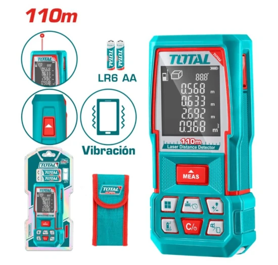 TOTAL MEDIDOR DE DISTANCIA LÁSER 110M TMT510369 World Shop