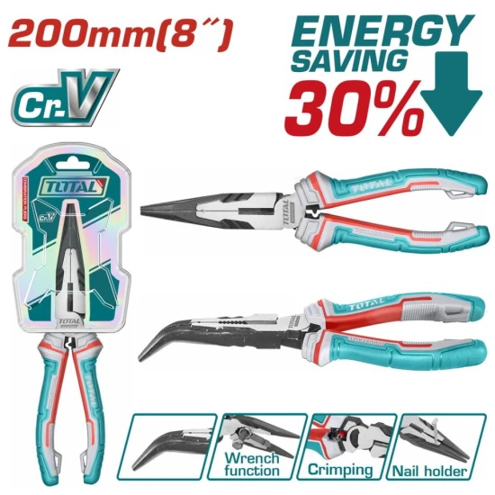 TOTAL ALICATE PUNTA CURVA 8 THT24816S  World Shop