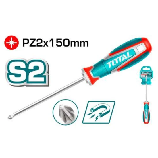 TOTAL DESTORNILLADOR PHILLIPS PUNTA MAGNÉTICA TSDPZ2150 World Shop