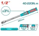 TOTAL LLAVE DE  DINAMOMÉTRICA 40-220NM  THPTW1220N6 World Shop