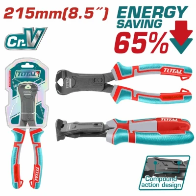TOTAL ALICATE DE CORTE  DE ACCIÓN COMPUESTA 8.5 215MM CR-V  THTC560806  World Shop