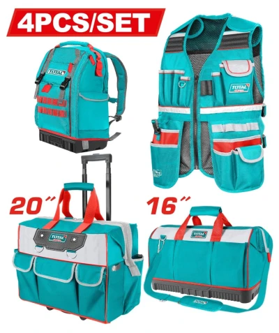 TOTAL COMBO 4 PCS BOLSA DE HERRAMIENTAS  TOS230914 World Shop