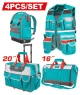 TOTAL COMBO 4 PCS BOLSA DE HERRAMIENTAS  TOS230914 World Shop