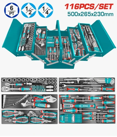 TOTAL JUEGO DE HERRAMIENTAS 116PCS  THTCS351167 World Shop