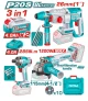 TOTAL COMBO 3PCS AMOLADORA+MARTILLO+ LLAVE DE IMPACTO 20V  TOSLI260191 World Shop