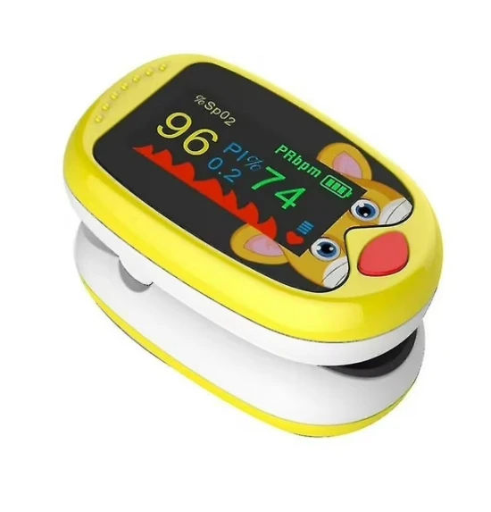 MORE FITNESS  OXIMETRO INFANTIL RECARGABLE  MF-414 AMARILLO  World Shop