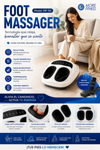 MORE FITNESS  MASAJEADOR DE PIE MF-50  BIVOLT World Shop