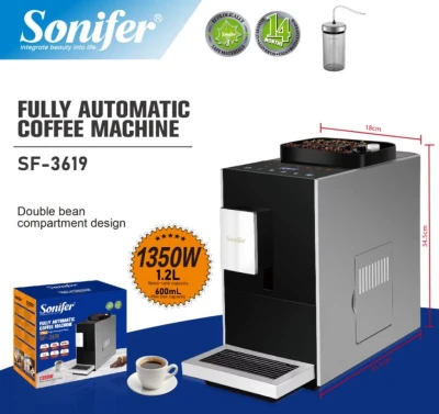 SONIFER CAFETERA ELÉCTRICA 1350W 220V SF-3619 World Shop