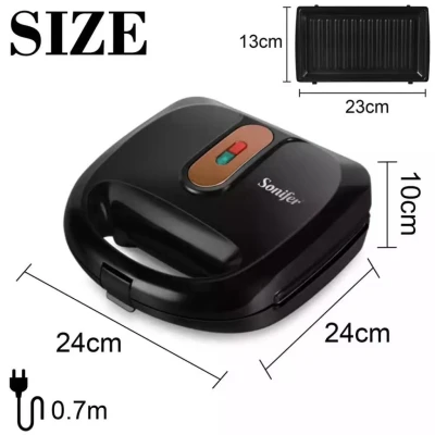 SONIFER SANDWICHERA 3 EN 1 750W  SF-6113 World Shop
