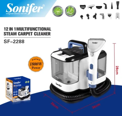 SONIFER LIMPIADORA A VAPOR ELÉCTRICA 12 EN 1 1800W SF-2288 World Shop