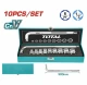 TOTAL JUEGO DE DADOS 1/2 10PCS CR-V  THTL121101  World Shop