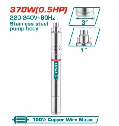 TOTAL  BOMBA DE AGUA  0.5HP 370W  TSWP3701-5 72M 60HZ World Shop