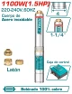 TOTAL BOMBA DE  AGUA 1100W 1.5HP  TWP511006-5  112M  60HZ World Shop
