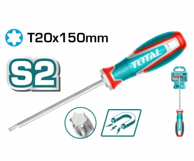 TOTAL DESTORNILLADOR TORX T20X150MM  TSDT20150  World Shop