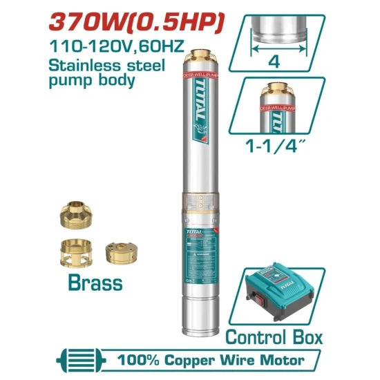 TOTAL BOMBA DE AGUA 0.5HP 370W  UTWP53706  48M  World Shop