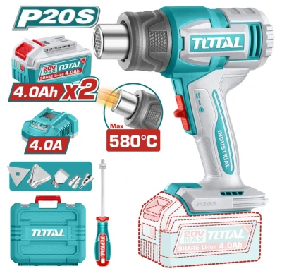 TOTAL PISTOLA DE CALOR 580°C TBLI20085 2B 4AH World Shop