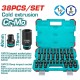 TOTAL JUEGO DE DADOS DE IMPACTO 1/2 38PCS  THKISD12388L World Shop