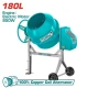 TOTAL MEZCLADORA DE HORMIGÓN ELÉCTRICA 180L 850W  TCM1806-1 World Shop