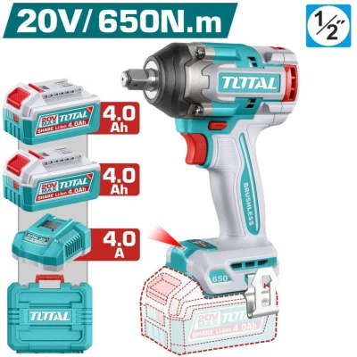 TOTAL LLAVE DE IMPACTO 20V 650NM  TIWLI2065   World Shop