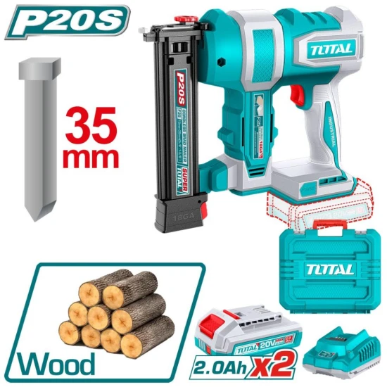 TOTAL  PISTOLA DE CLAVOS 20V  F15-35 TCBNLI20686 35MM   2B World Shop