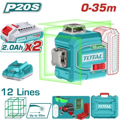 TOTAL NIVEL LASER 20V 12 LINEAS 35M  TLL3012165 World Shop