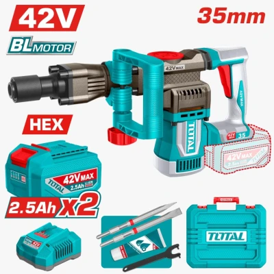 TOTAL  MARTILLO DEMOLEDOR  42V TDBLI423582 18J  2B 2.5A World Shop