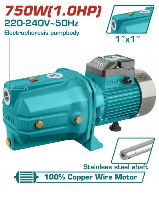 TOTAL  BOMBA AGUA 750W TWP37506 9M 220V  World Shop
