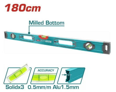TOTAL NIVEL DE BURBUJA MAGNETICO TMT218028 180CM World Shop
