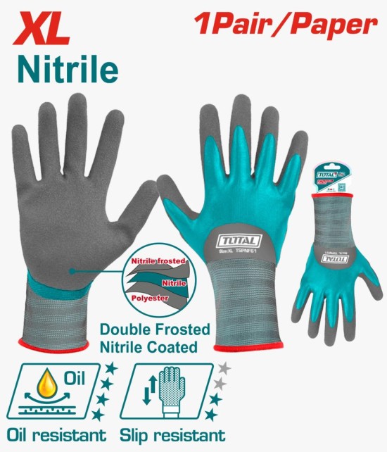 TOTAL  GUANTE DE NITRITO TEXTURIZADO XL  TSPNF61 World Shop