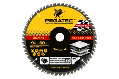 PEGATEC  DISCO PARA ALUMINIO 230X60TX25.4MM   LCT6023025 World Shop