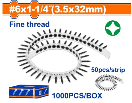WADFOW TORNILLOS PARA YESO  3.5X32MM    WXS2513C World Shop