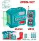 TOTAL COMBO  2PCS NIVEL LASER + MEDIDOR DE DISTANCIA  TLL260403 World Shop