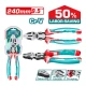 TOTAL  ALICATE COMBINADO 240MM 9.5  50%  THT211958S World Shop