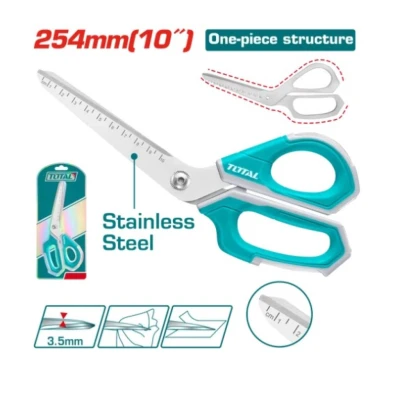 TOTAL TIJERA CON REGLA DE MEDICIÓN 10 THSCRS25088 World Shop