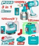 TOTAL  COMBO 3PCS  NIVEL LASER + PISTOLA+ LIJADORA  20V TLL260567 World Shop