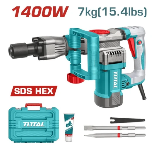 TOTAL MARTILLO ROMPEDOR 1400W   TH214008 7KG  World Shop