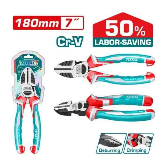 TOTAL  ALICATE DE CORTE DIAGONAL 50% 180MM 7 THT231708S World Shop