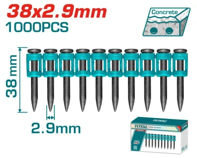 TOTAL CLAVOS PARA CLAVADORA DE CONCRETO 38MM TAC02381 World Shop