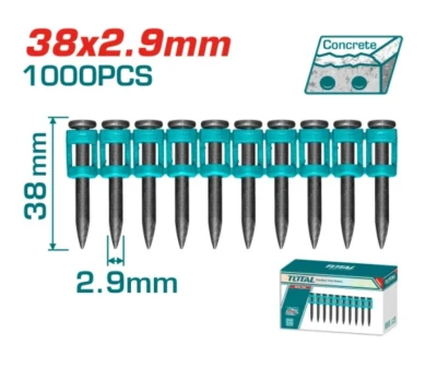 TOTAL CLAVOS PARA CLAVADORA DE CONCRETO 38MM TAC02381 World Shop