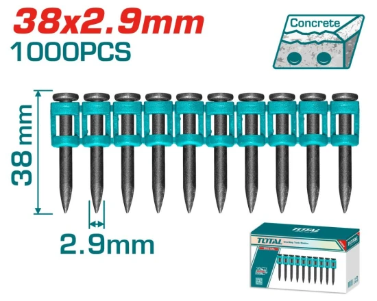 TOTAL CLAVOS PARA CLAVADORA DE CONCRETO 38MM TAC02381 World Shop