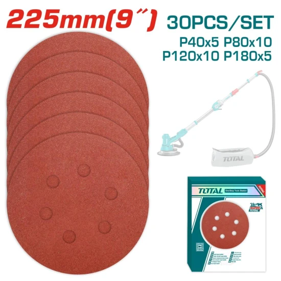 TOTAL JUEGO DE LIJAS PARA LIJADORA 9 30PCS TAC225030 World Shop