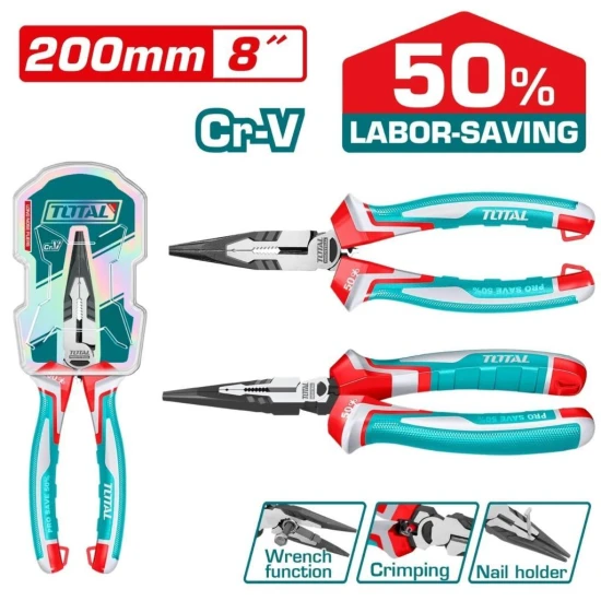 TOTAL  ALICATE DE PUNTA LARGA 8 200MM   THT221808S World Shop