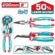 TOTAL  ALICATE DE PUNTA DOBLADA  8 200MM  THT241808S World Shop
