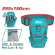 TOTAL  BOLSA DE HERRAMIENTAS  PARA TALADRO 295X180MM  THT16P30625 World Shop