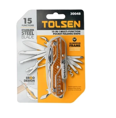 TOLSEN CUCHILLO MULTIFUNCIONAL 15 EN 1 30048 World Shop