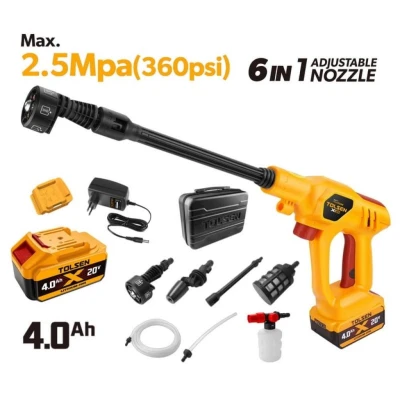 TOLSEN HIDROLAVADORA INALÁMBRICA 20V 360PSI 96520 World Shop