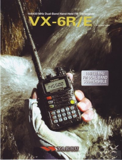 YAESU RADIO HT 3BN  VX-6R  V/U/50MHZ World Shop